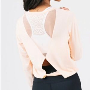 Zyia peach mesh back long